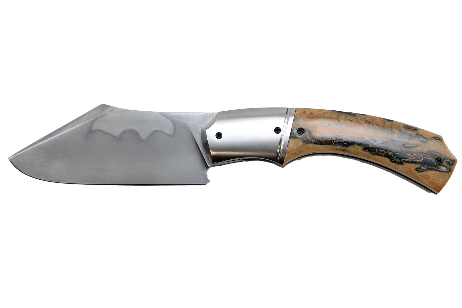 Couteau pliant artisanal  Rémi Bouin "R.B.Coutellerie"  Front flipper - ivoire de Mammouth