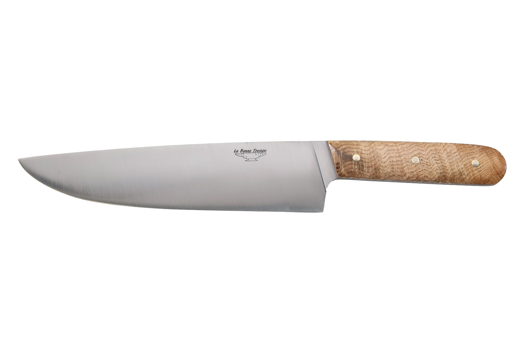 Couteau de cuisine la Bonne Trempe - frêne ondé