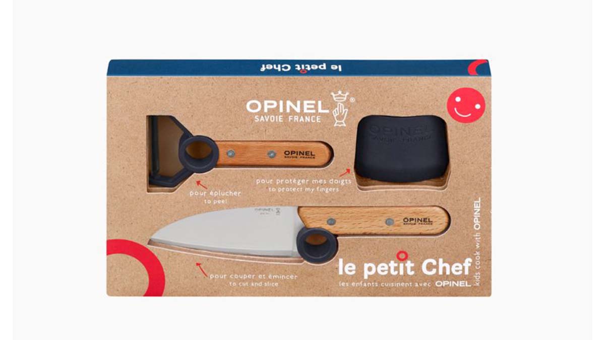 Coffret 3 pièces enfant Opinel - Le Petit Chef  - bleu
